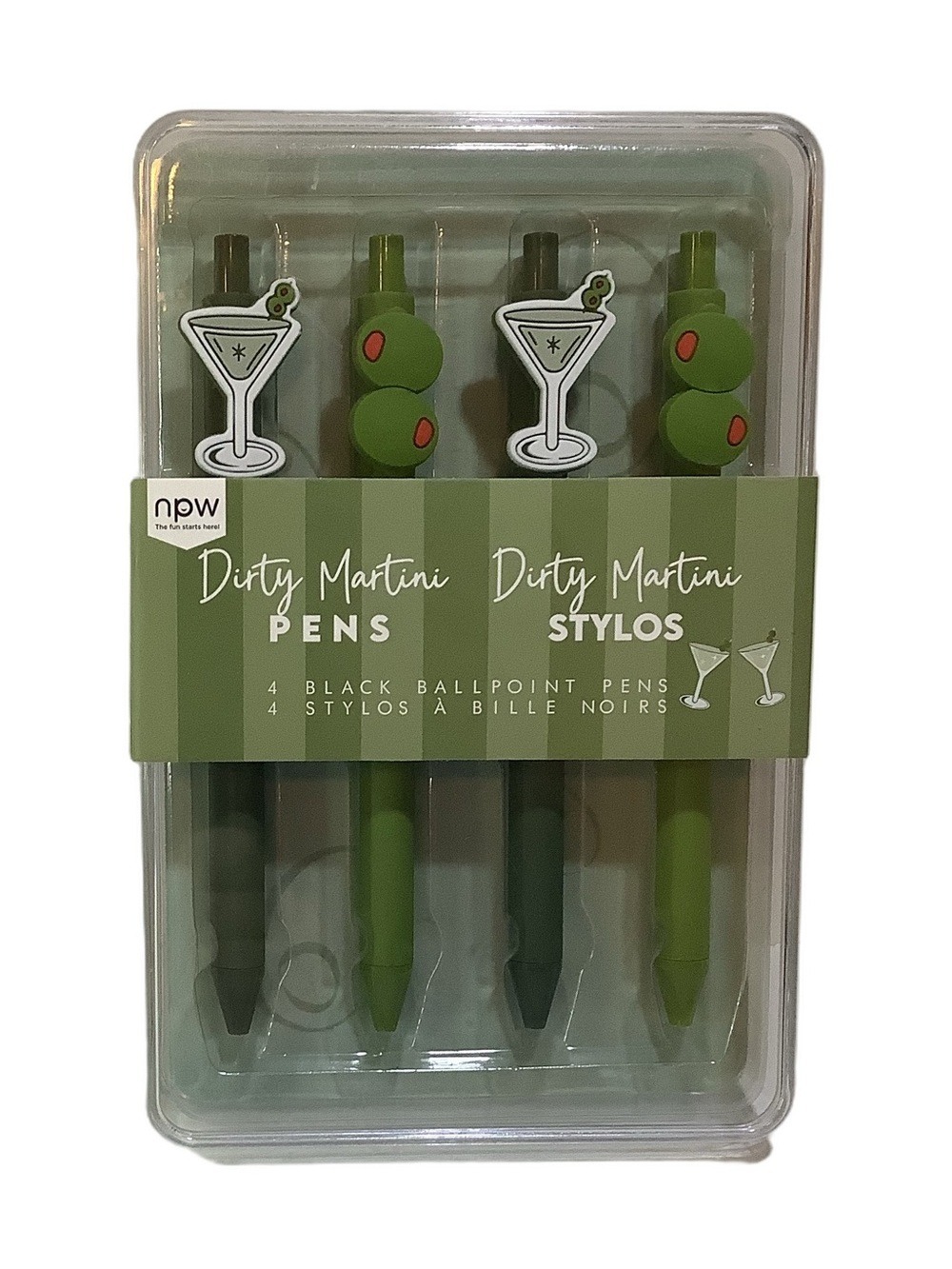 NPW Dirty Martini Ballpoint Pens Set Of 4 New